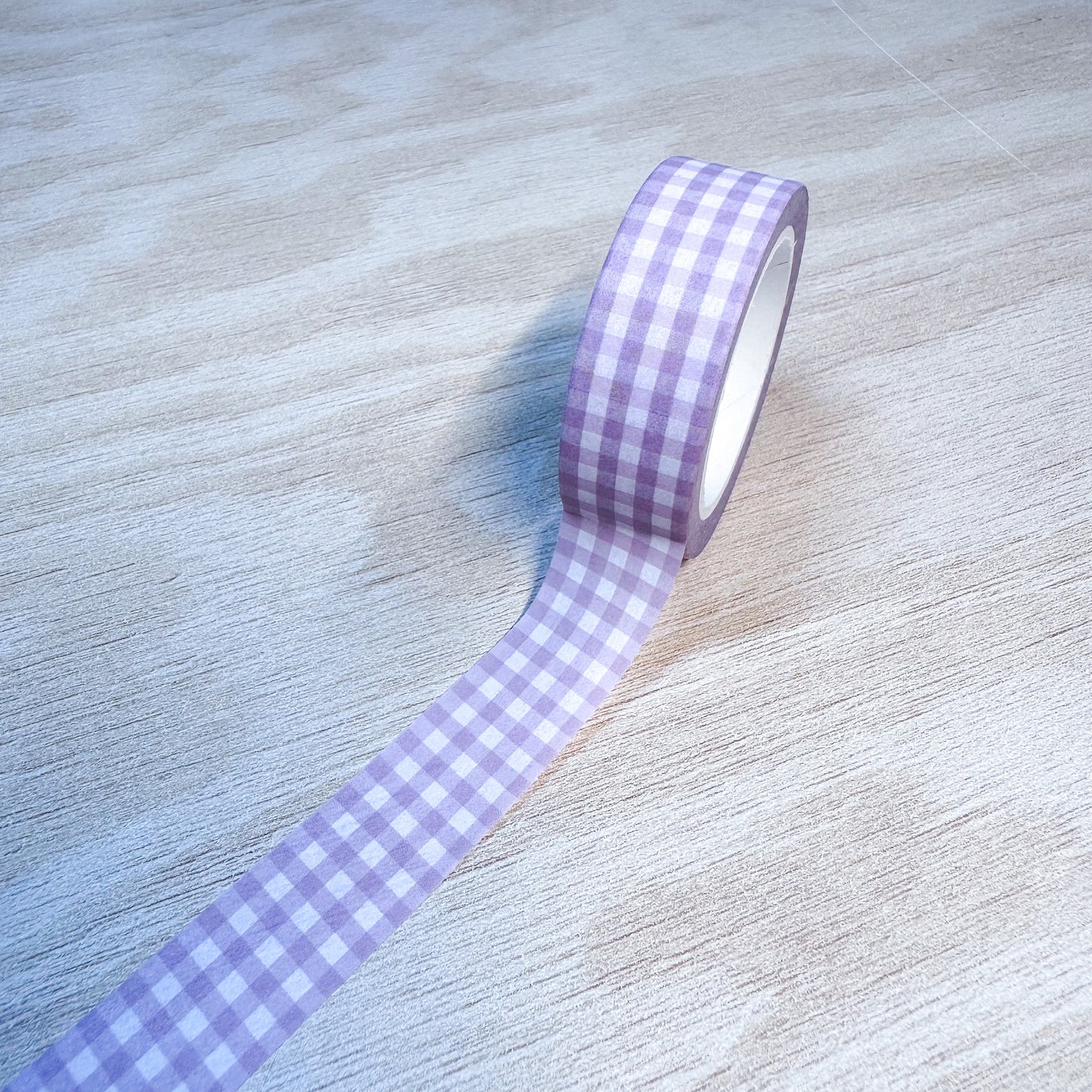 Dark Pink Gingham Washi Tape - 15mm