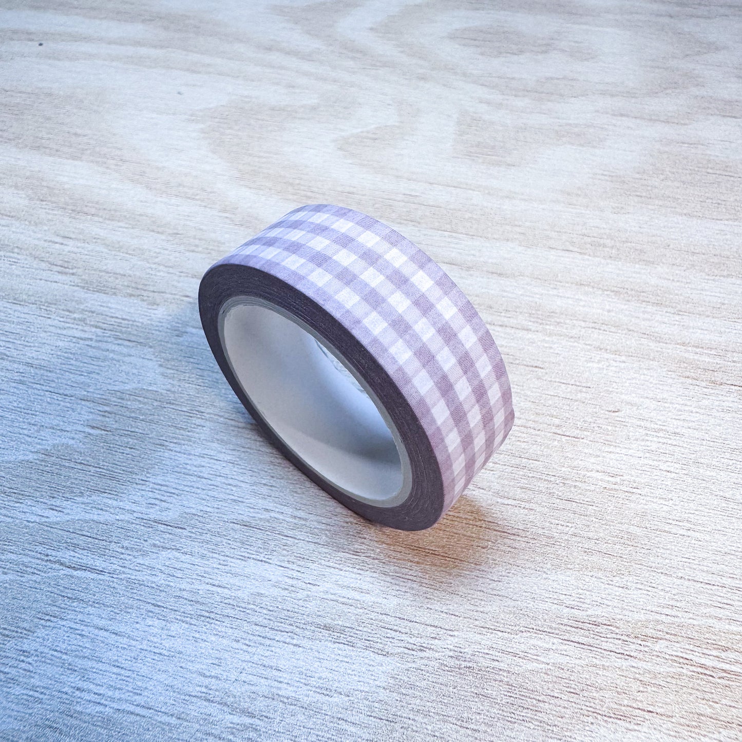 Orange-brown Gingham Washi Tape - 15mm