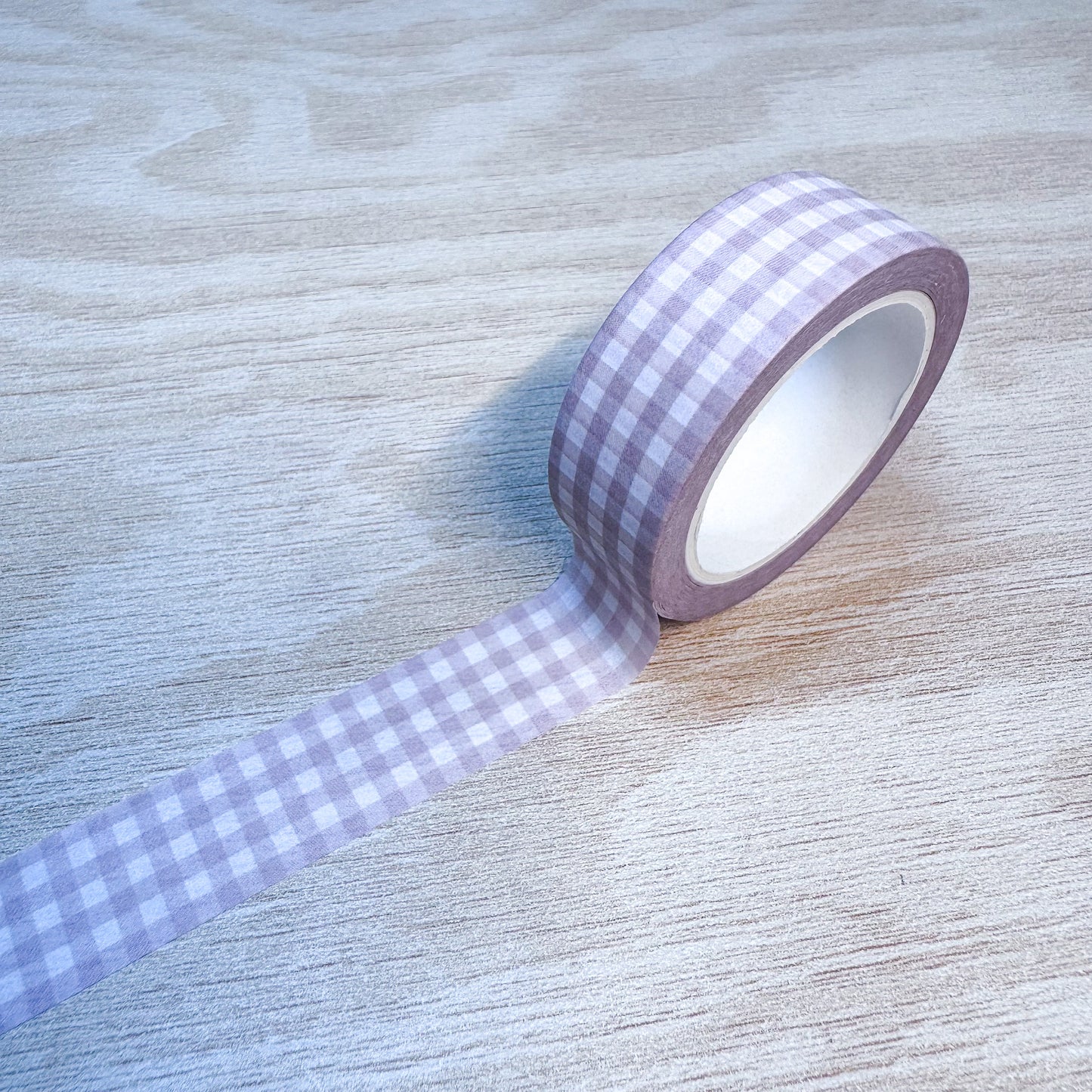 Orange-brown Gingham Washi Tape - 15mm