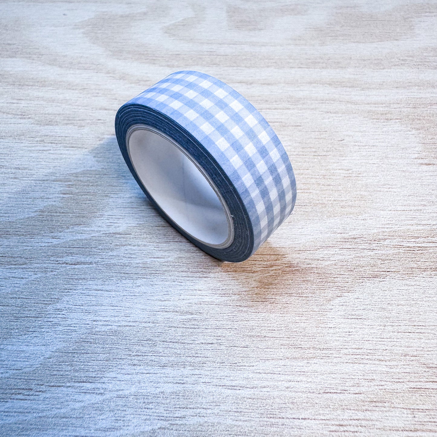 Blue Gingham Washi Tape - 15mm