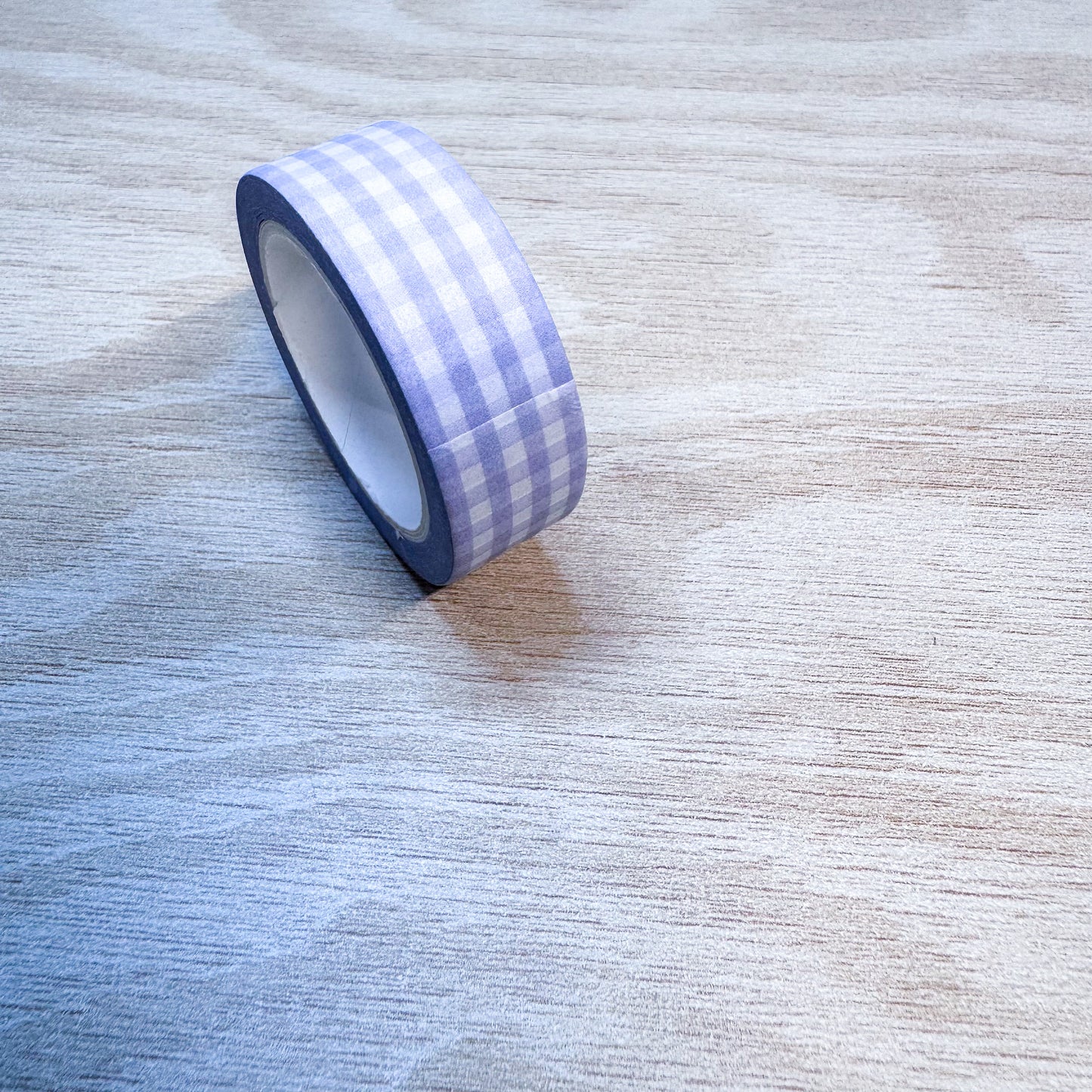 Purple Gingham Washi Tape - 15mm