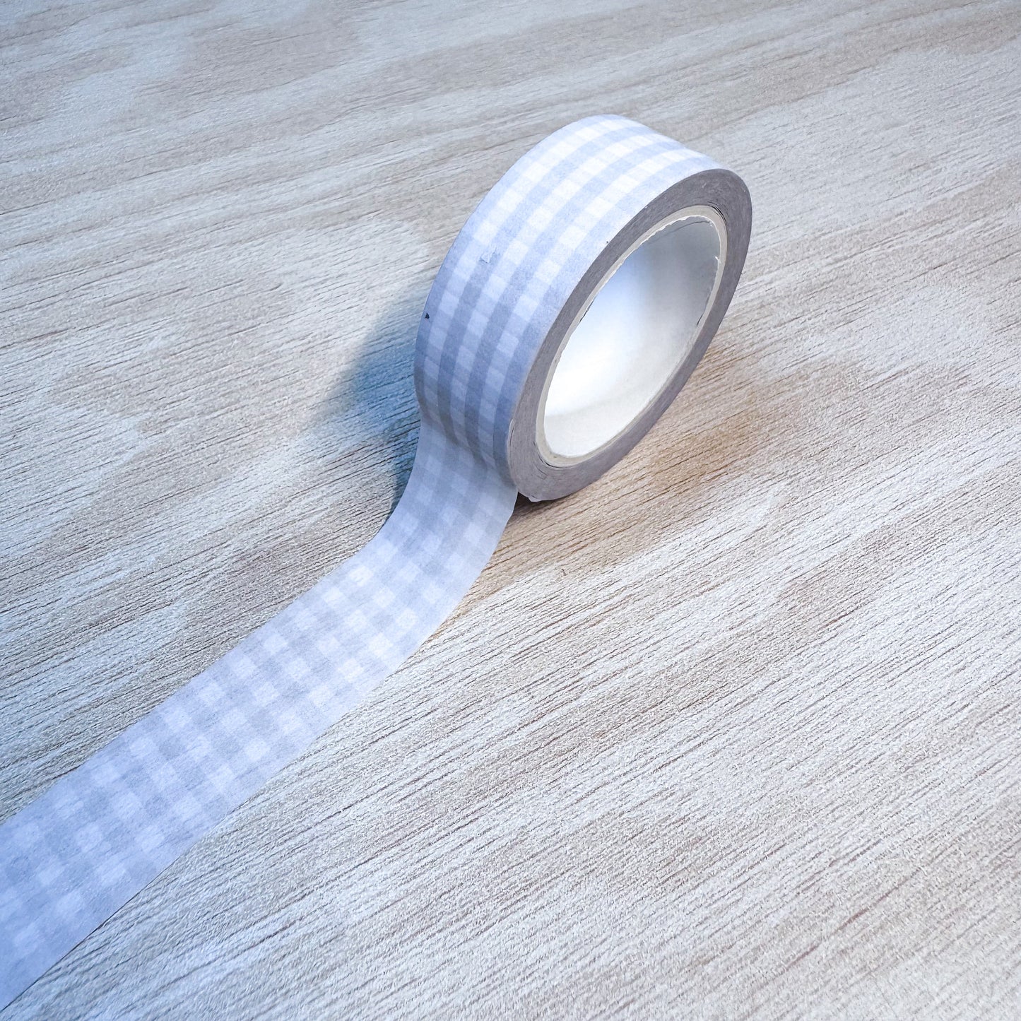 Light Beige Gingham Washi Tape - 15mm