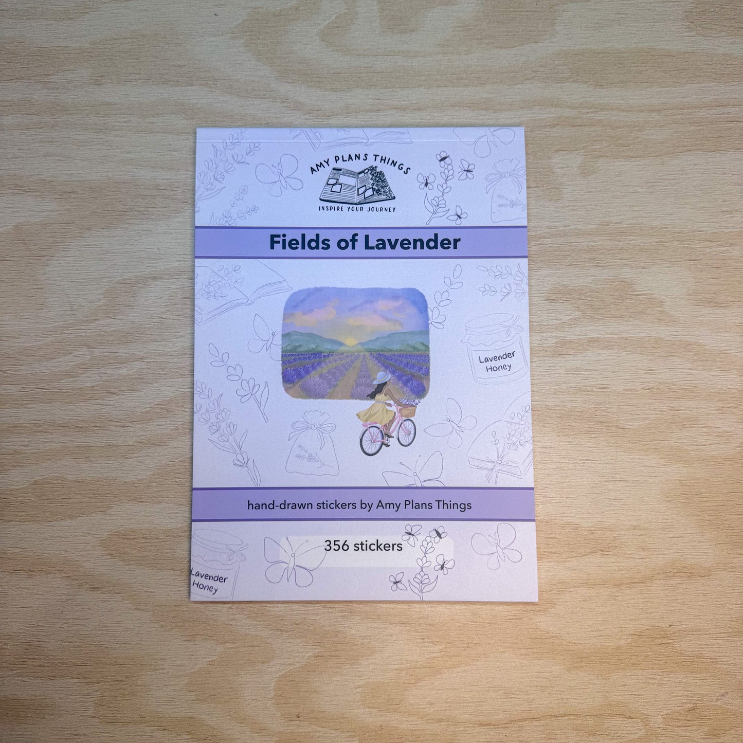 Fields of Lavender Sticker Book