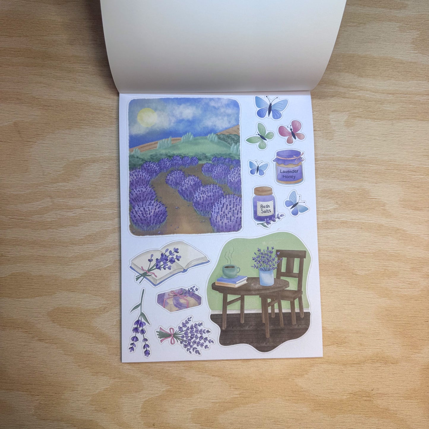 Fields of Lavender Sticker Book