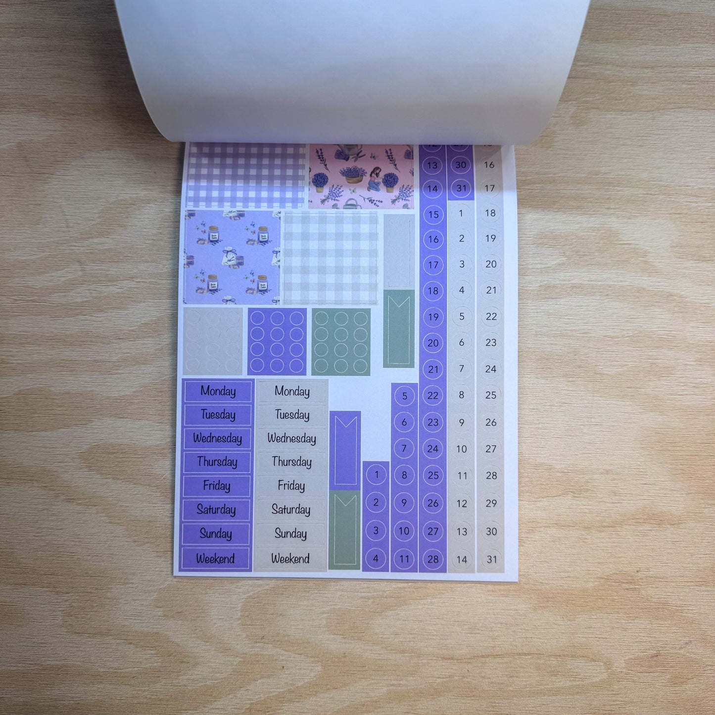 Fields of Lavender Sticker Book