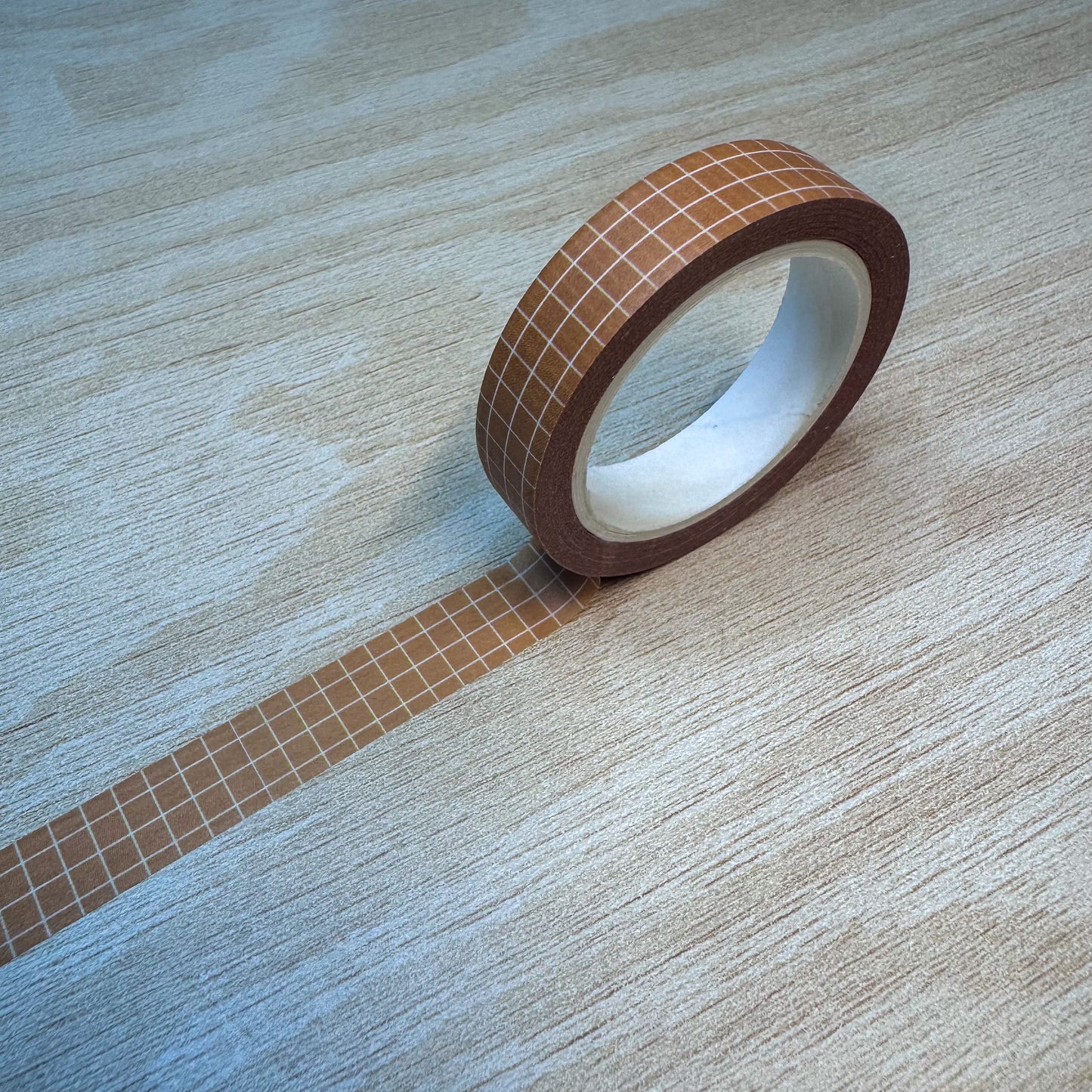 Sunflower Orange Grid Washi Tape - 10mm