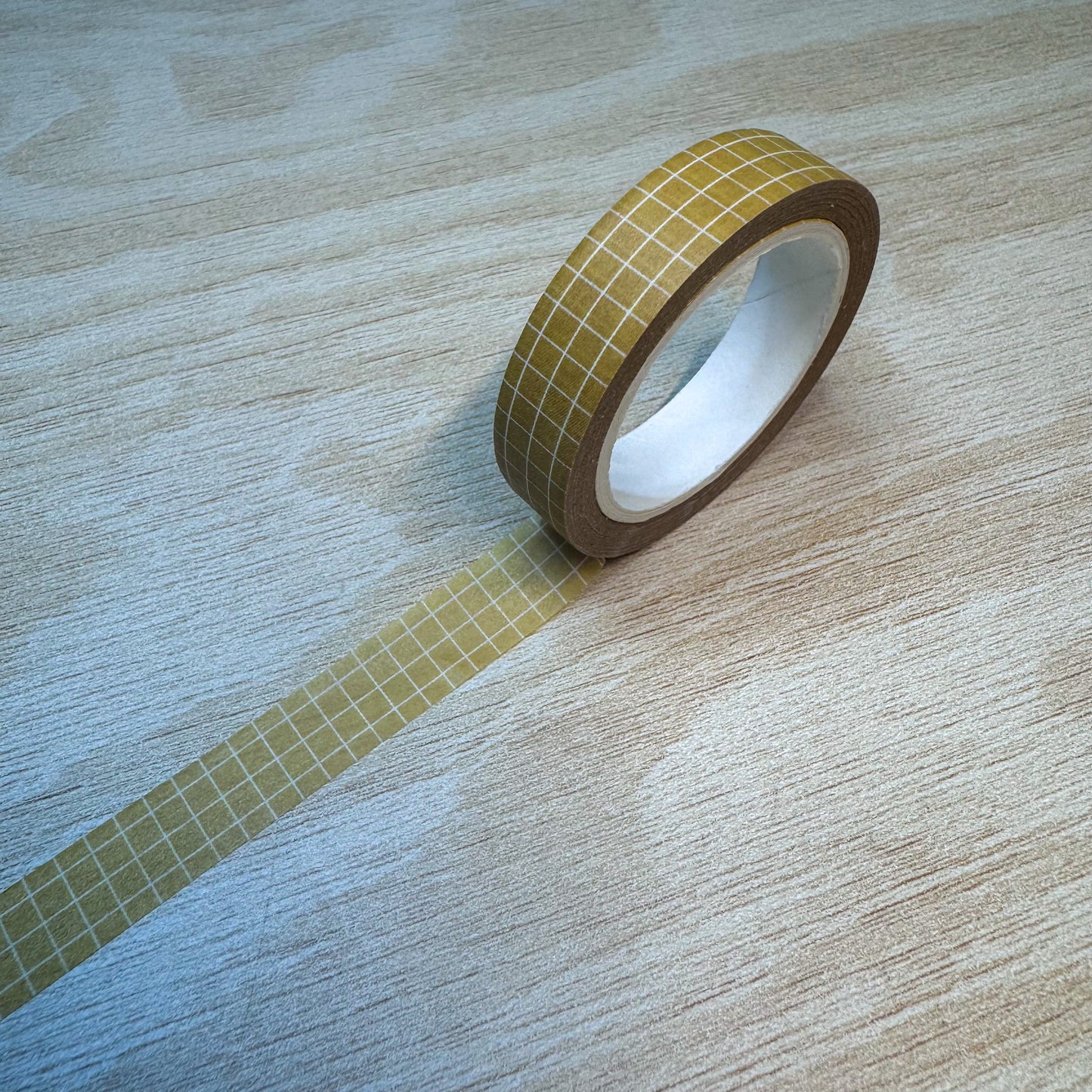 Sunflower Yellow Grid Washi Tape - 10mm