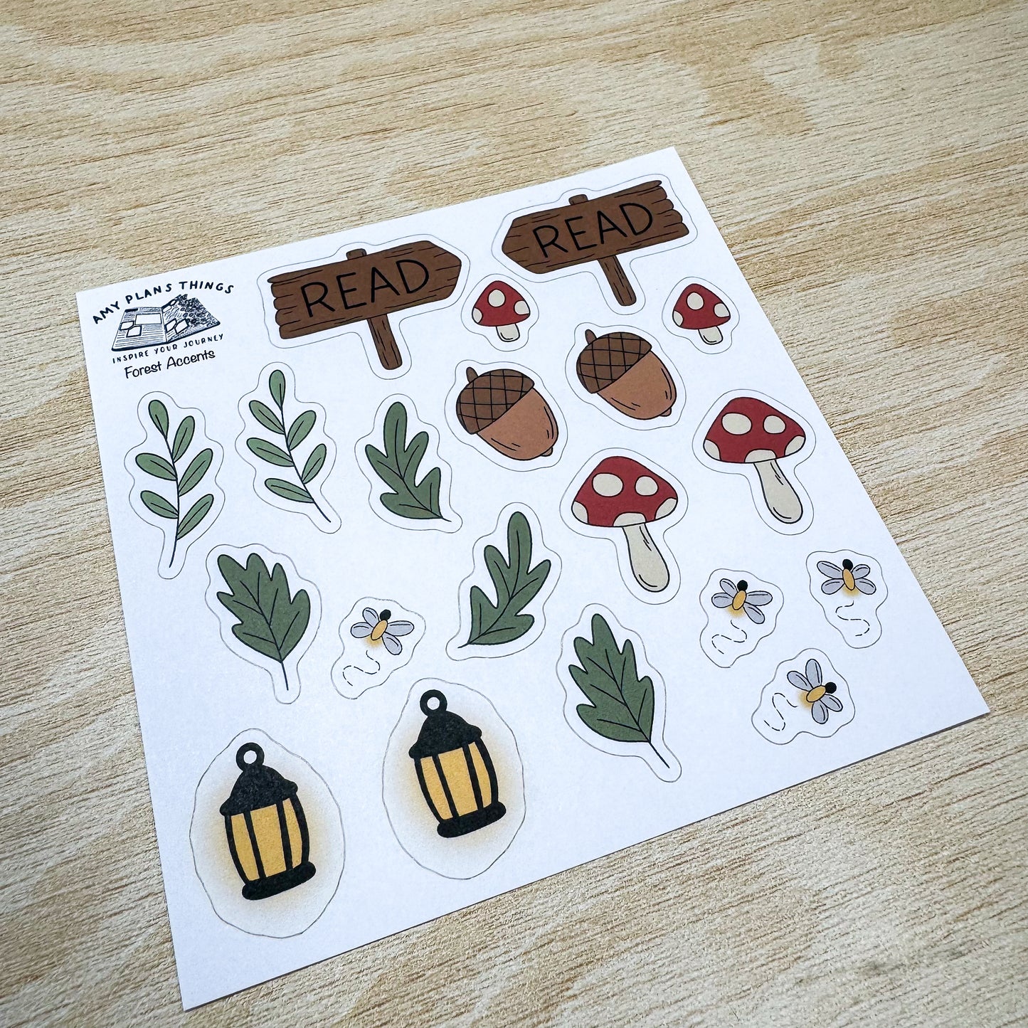 Forest Accents - PHYSICAL stickers