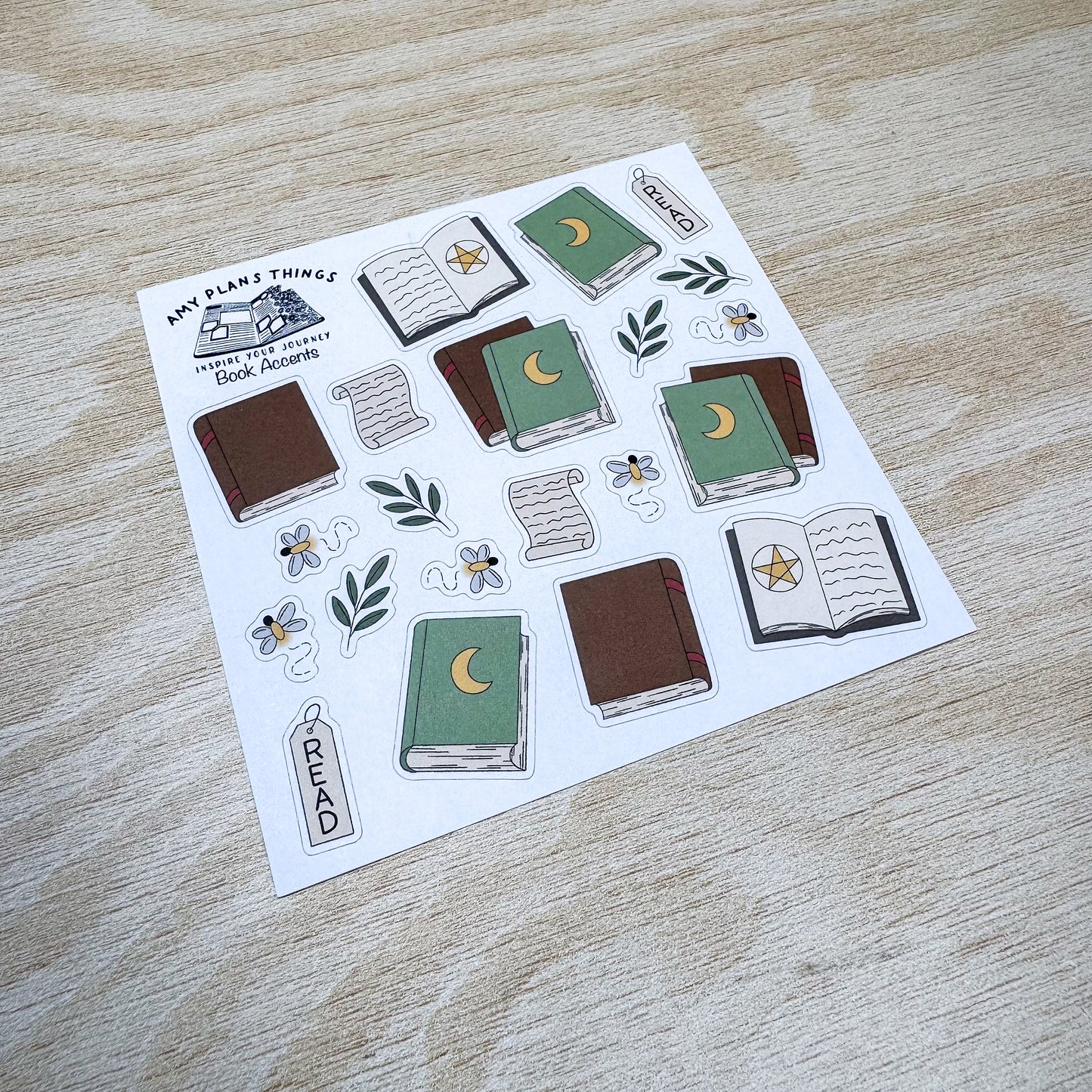Book Accents - PHYSICAL stickers