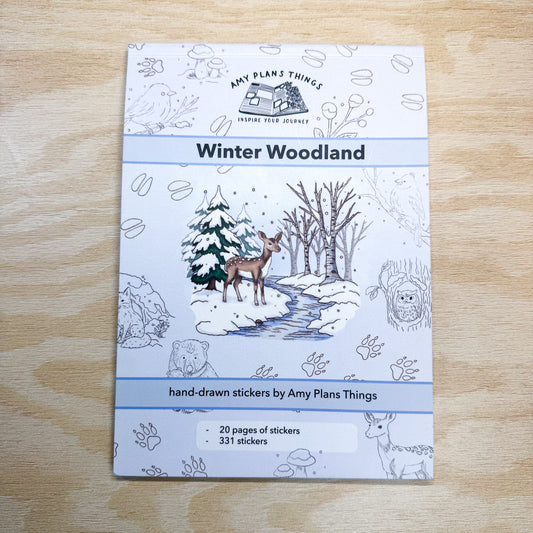 Winter Woodland Sticker Book