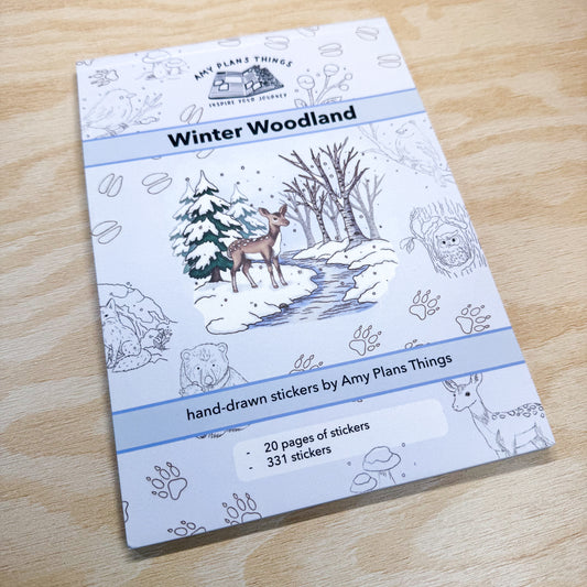 Winter Woodland Sticker Book