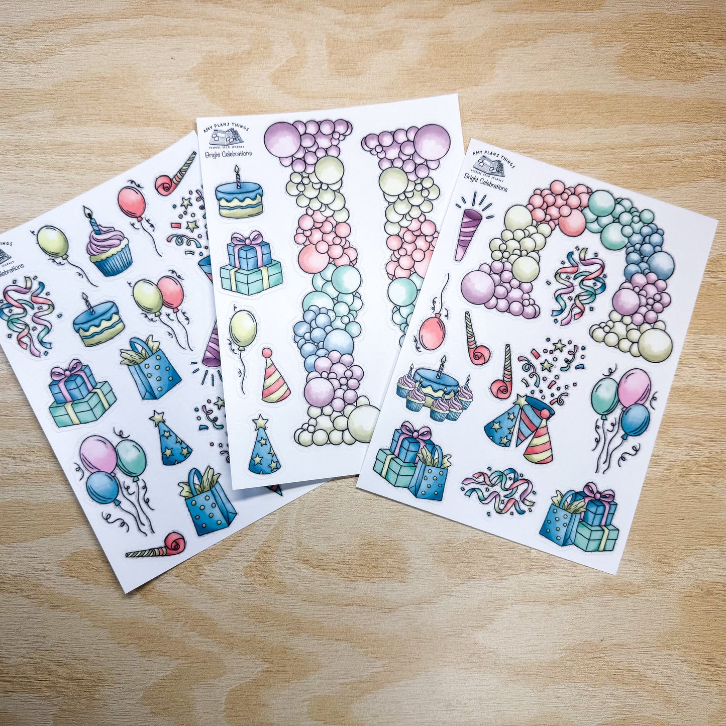 Bright Celebrations - PHYSICAL stickers