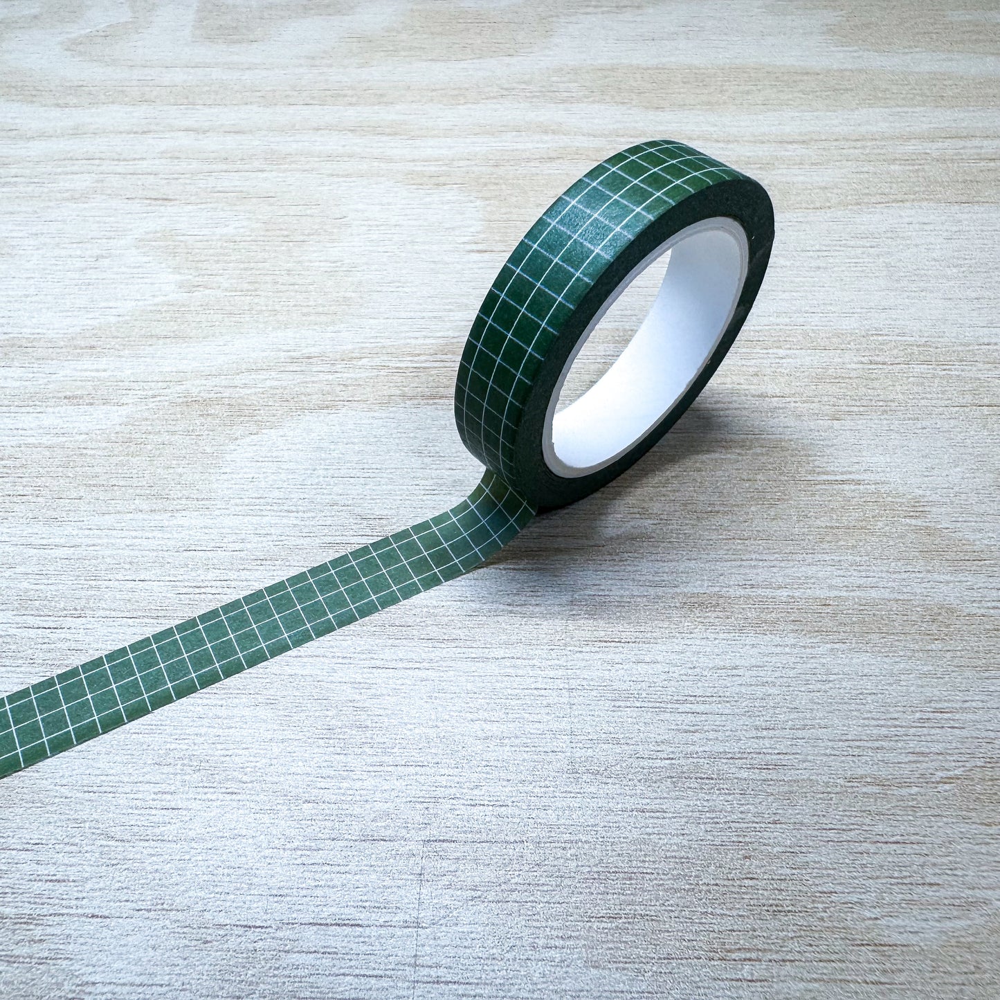 Green Grid Washi Tape - 10mm