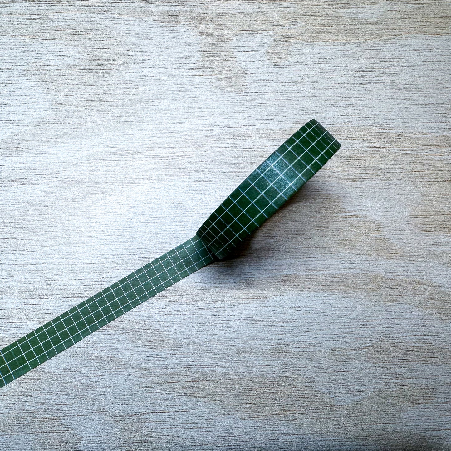 Green Grid Washi Tape - 10mm