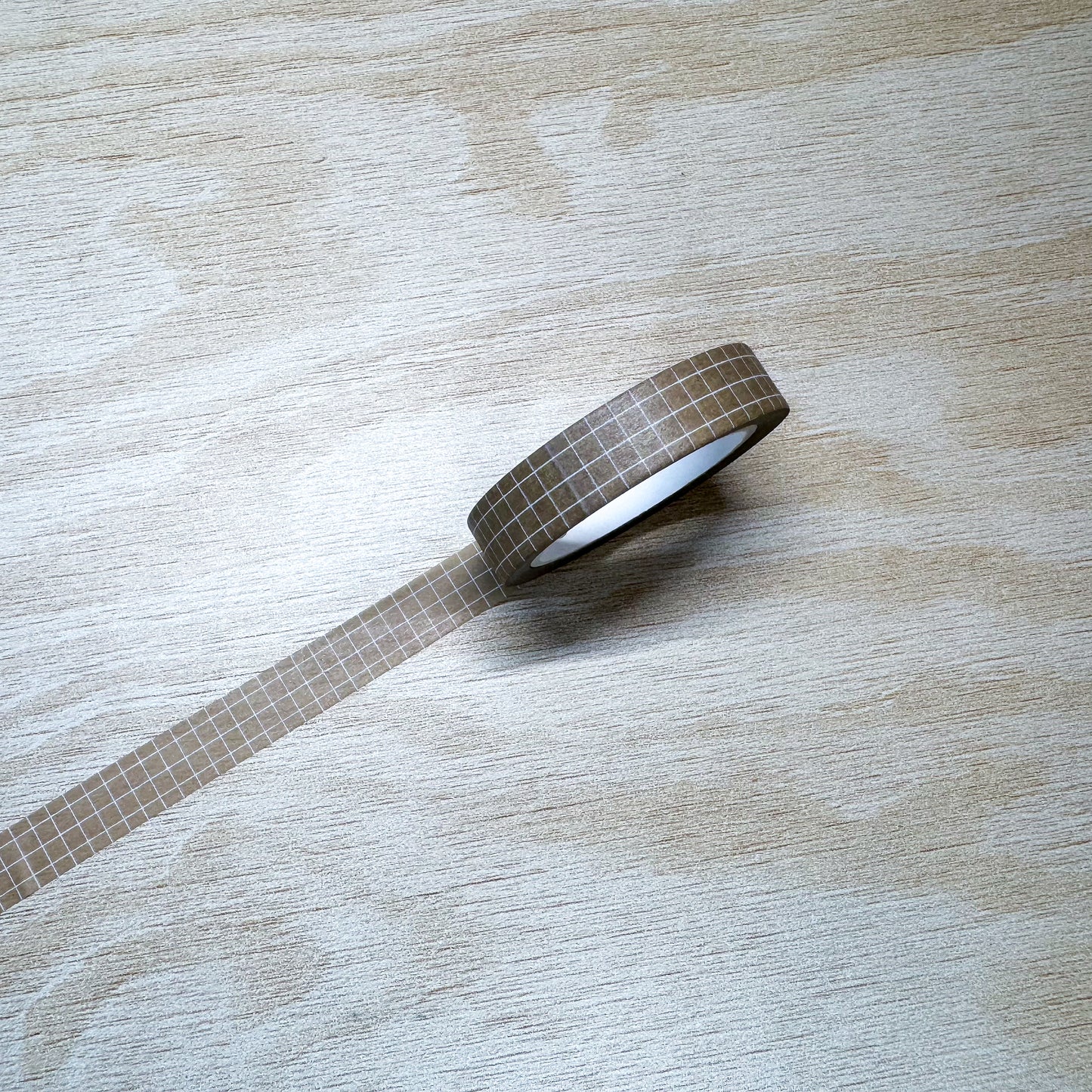 Beige Grid Washi Tape - 10mm