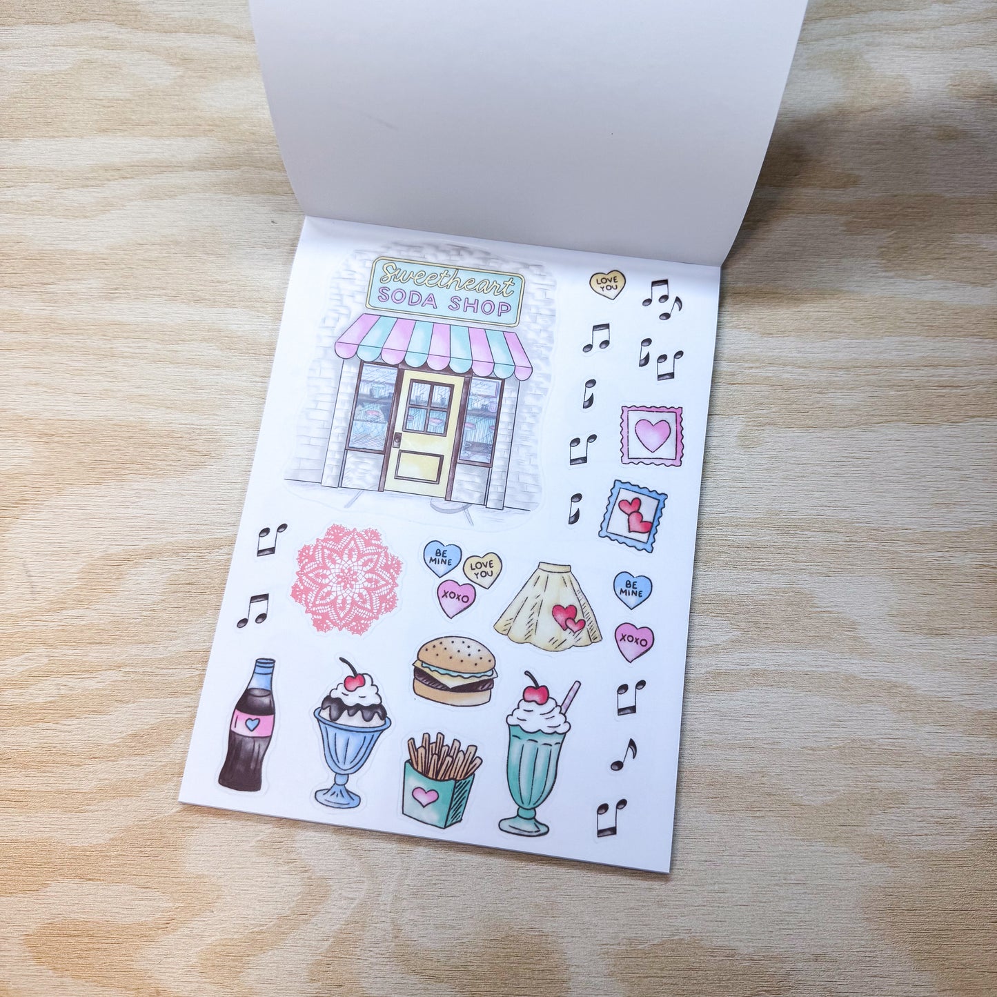 Sweetheart Soda Shop Sticker Book