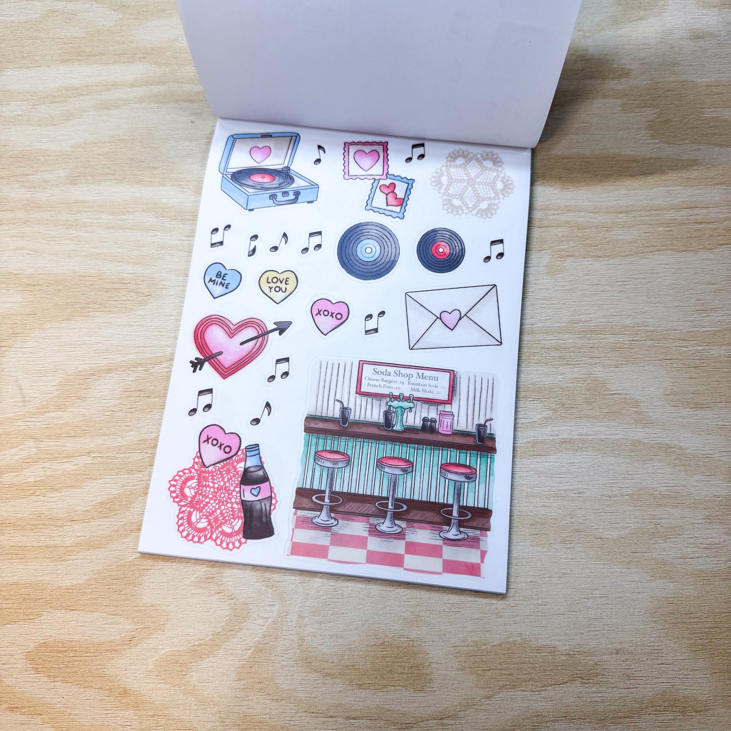 Sweetheart Soda Shop Sticker Book