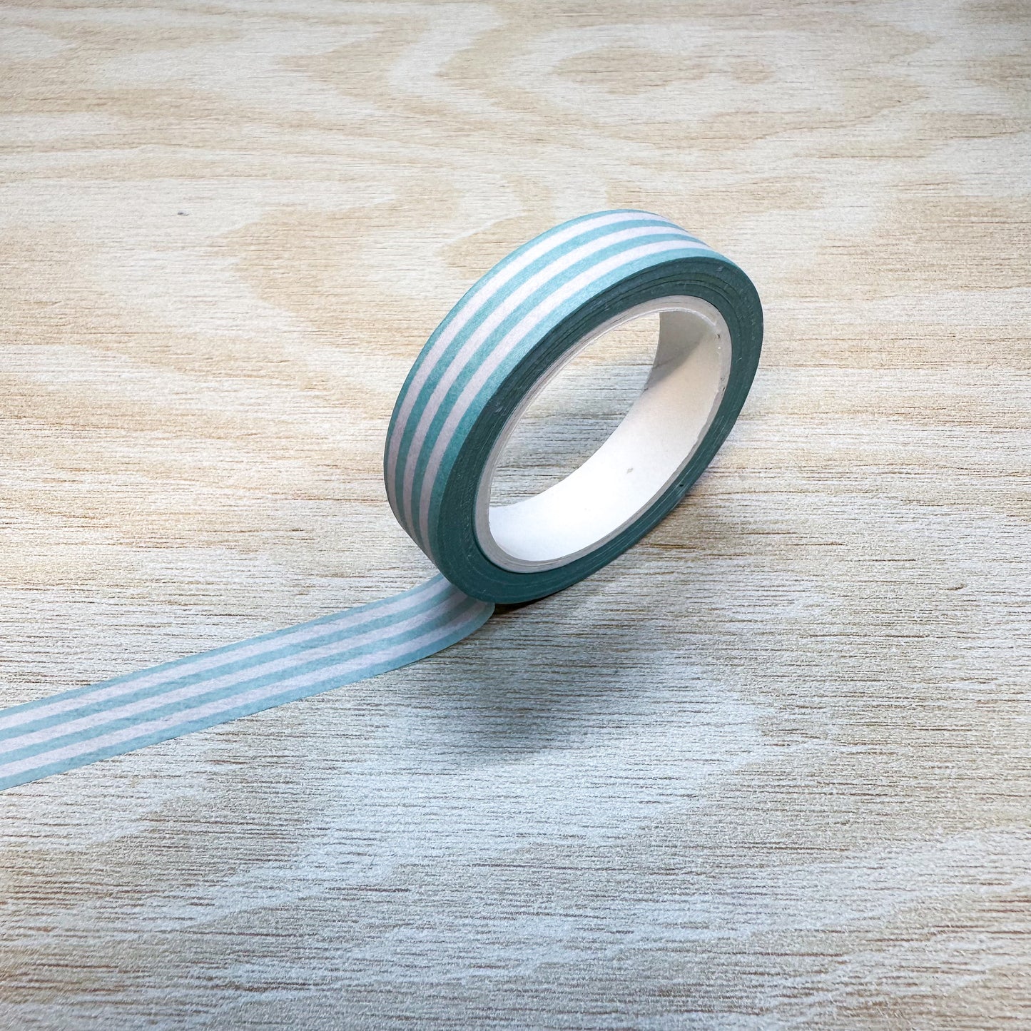 Green Striped Washi Tape (Horizontal) - 10mm