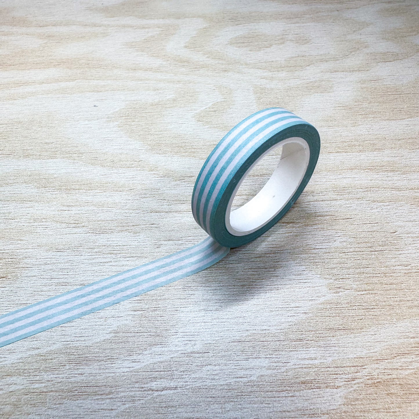 Green Striped Washi Tape (Horizontal) - 10mm