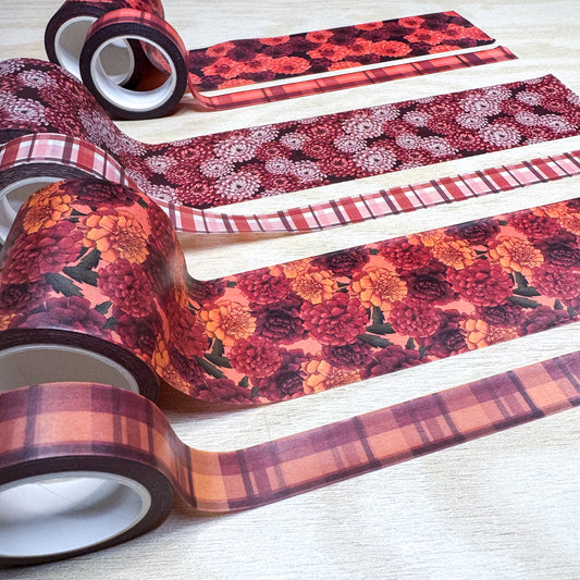 Fall Floral Washi Tape Bundle