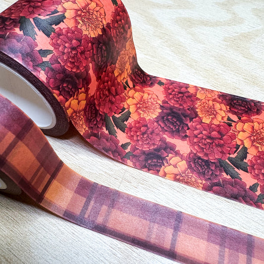 Fall Florals Washi Set - Marigold
