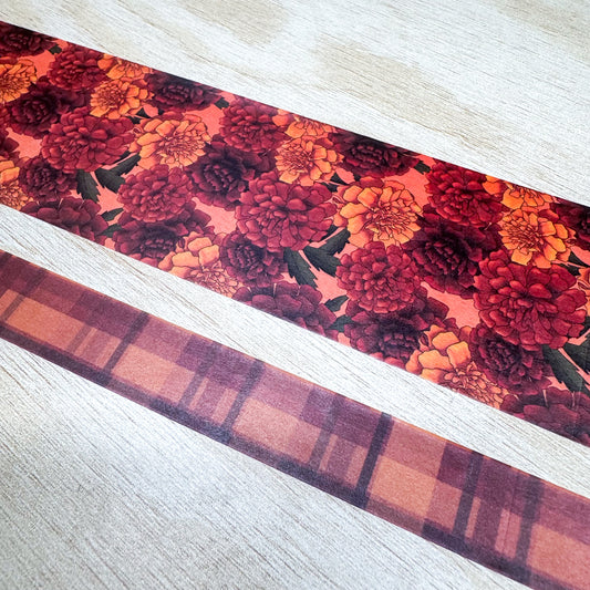 Fall Florals Washi Set - Marigold