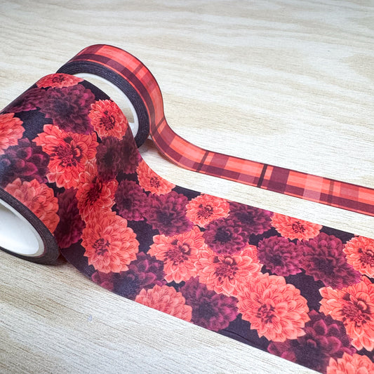 Fall Florals Washi Set - Dahlia
