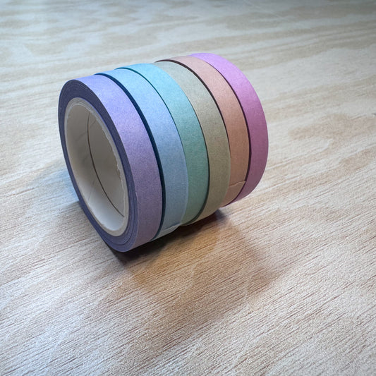 Gossamer Glow Washi Tape Set - 6mm