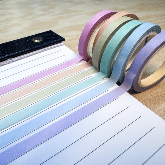 Gossamer Glow Washi Tape Set - 6mm