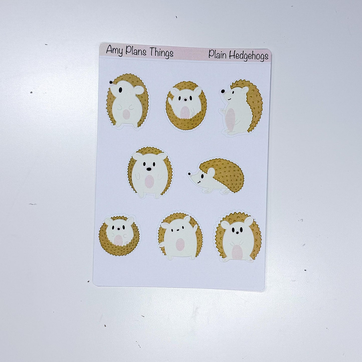 Hedgehog Printable Stickers